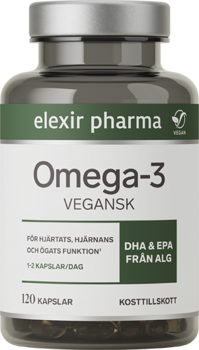 Elexir Pharma Vegansk Omega-3 120 kapslar