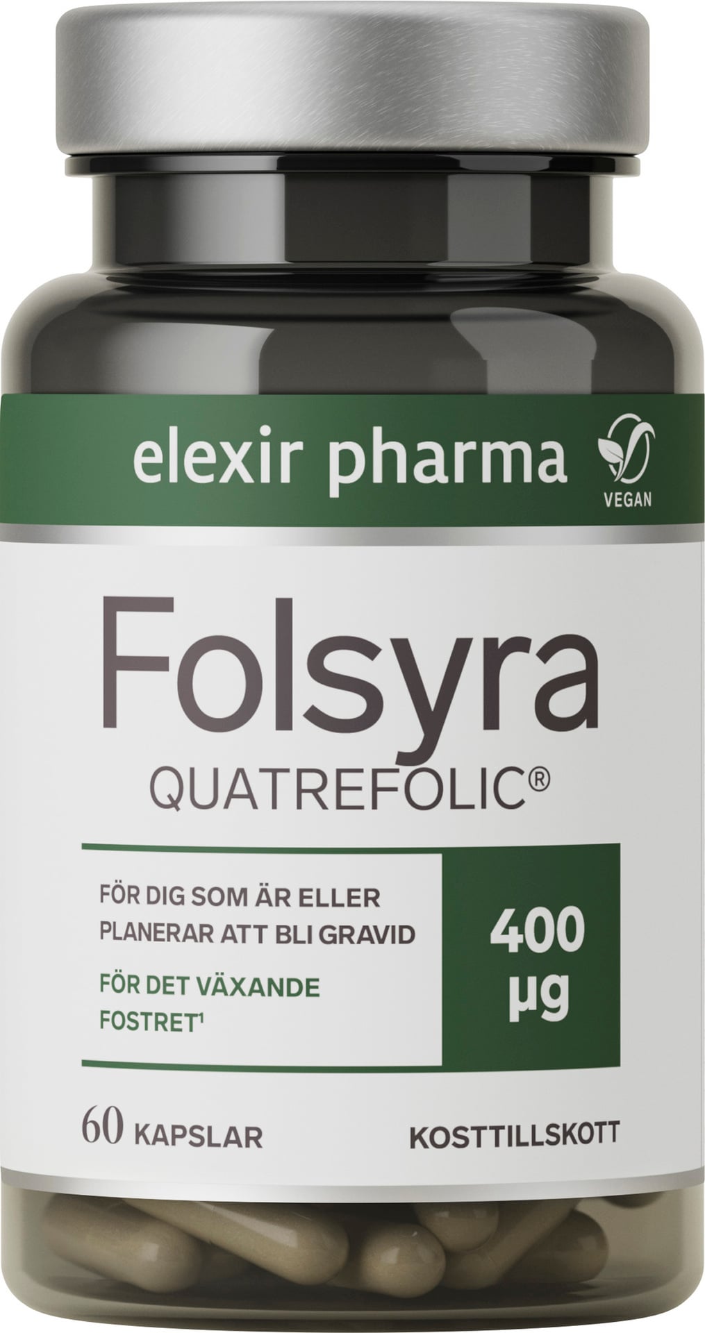 Elexir Pharma Folsyra 60 kapslar