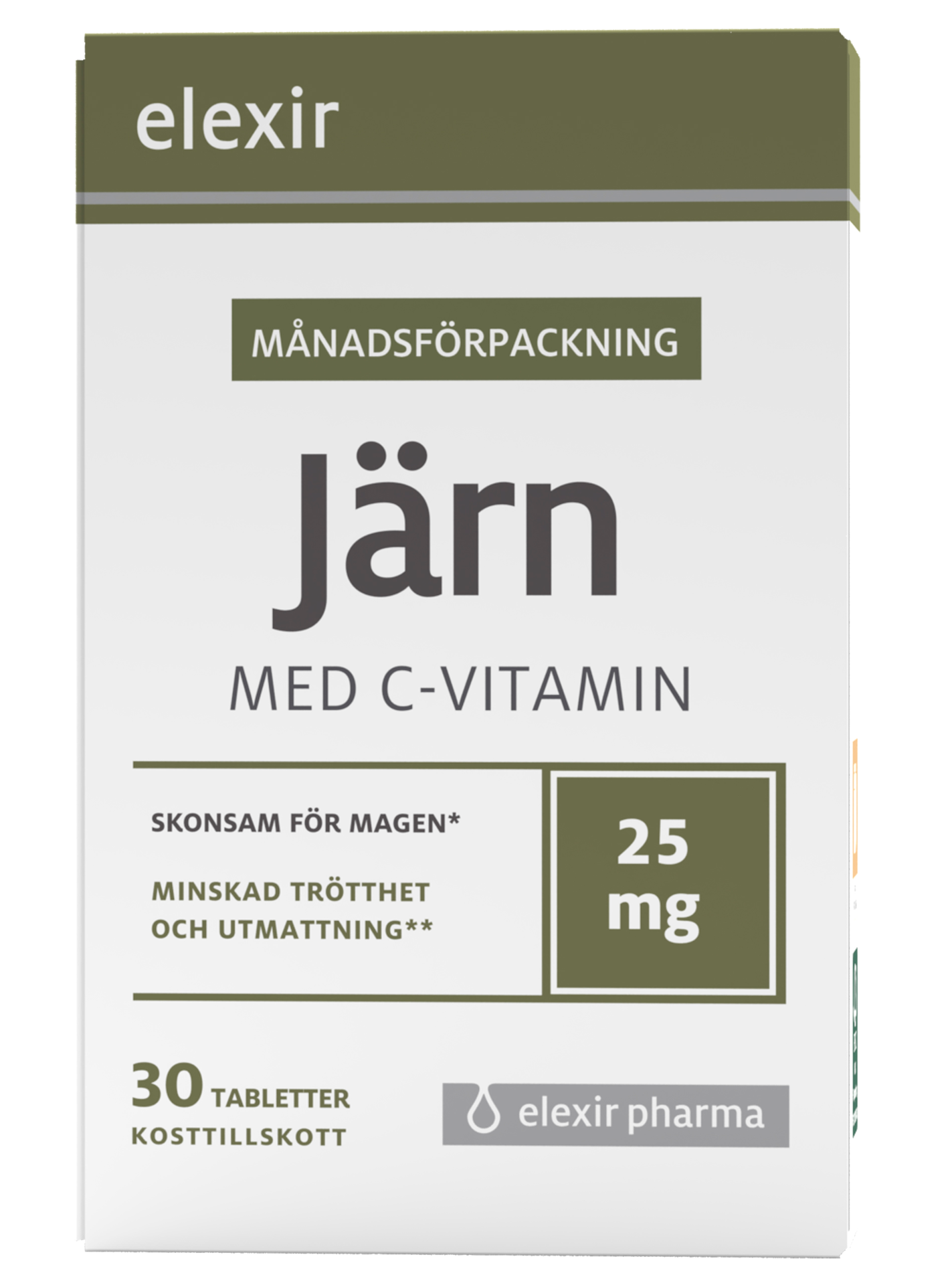 Elexir Pharma Järn med C-vitamin 30 tabletter