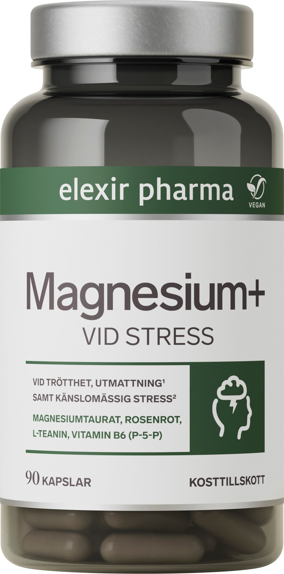 Elexir Pharma Magnesium+ Vid stress 90 st