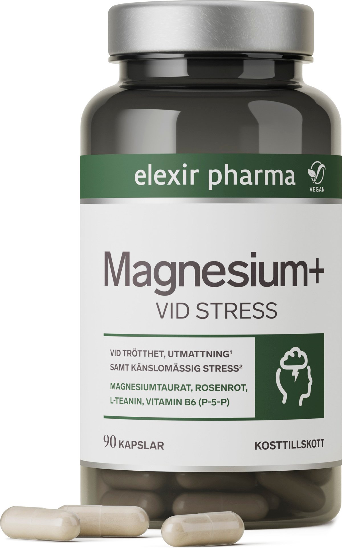 Elexir Pharma Magnesium+ Vid stress 90 st
