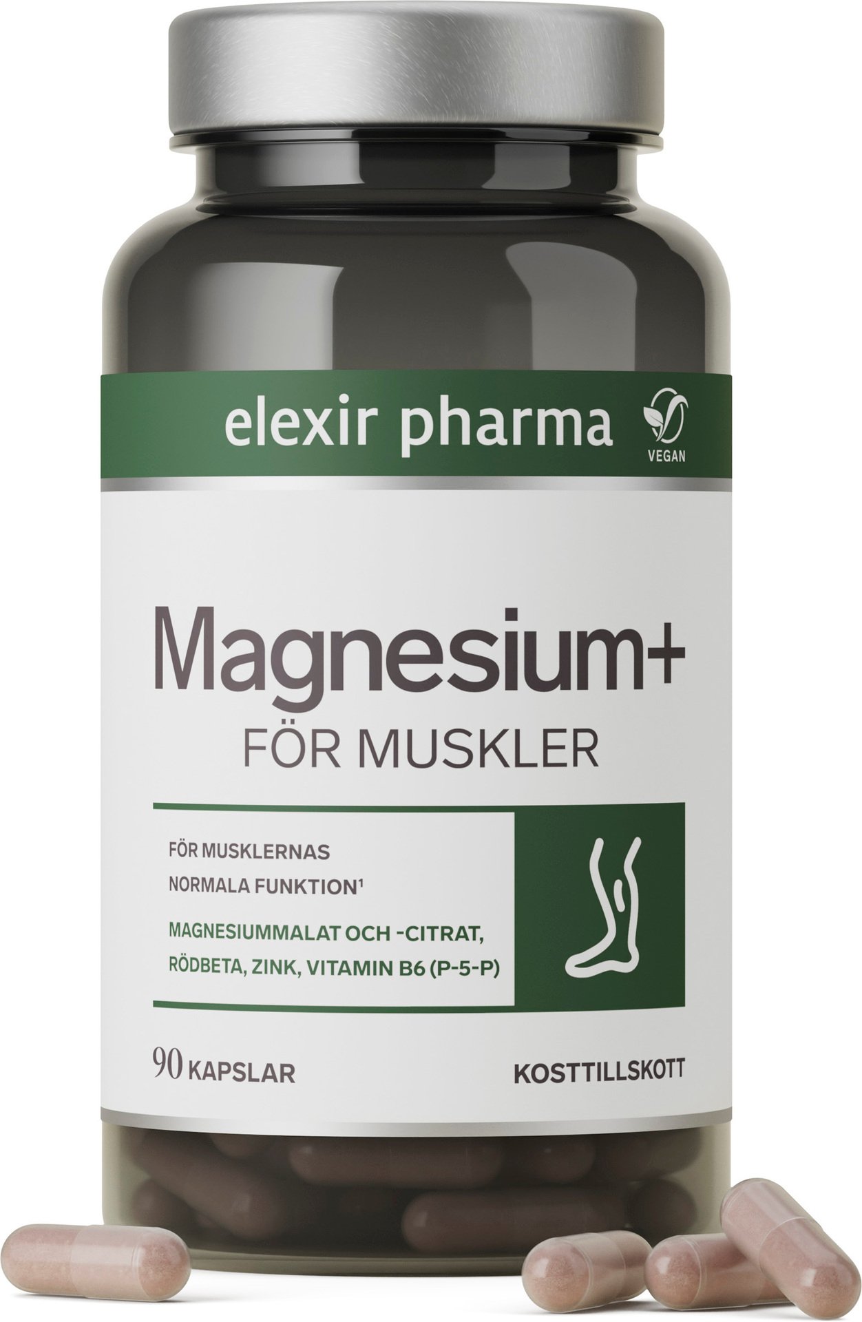 Elexir Pharma Magnesium+ För muskler 90 st