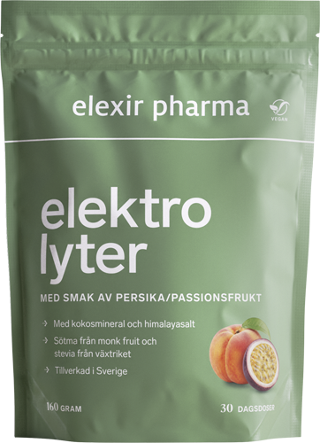 Elexir Pharma Elektrolyter Persika Passionsfrukt 160 g