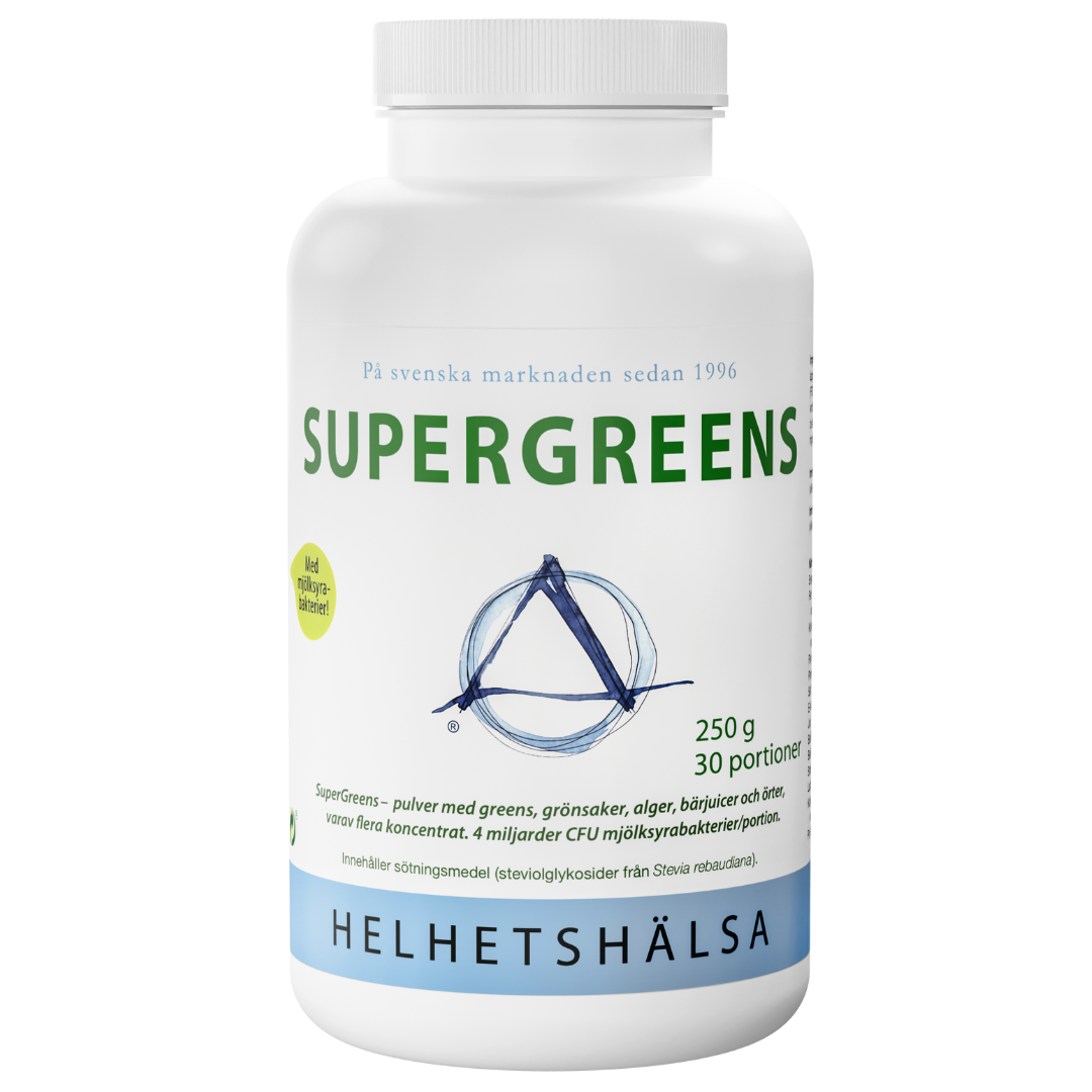 Helhetshälsa Supergreens & Mjölksyrabakterier 250 g