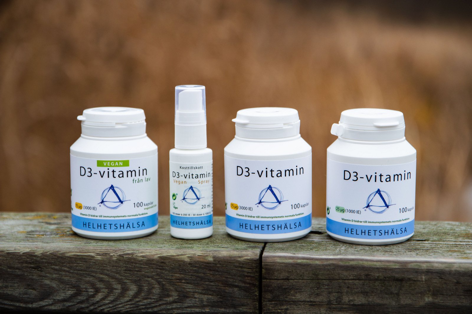 Helhetshälsa D3-vitamin 75 µg (3000IE ) 100 kapslar