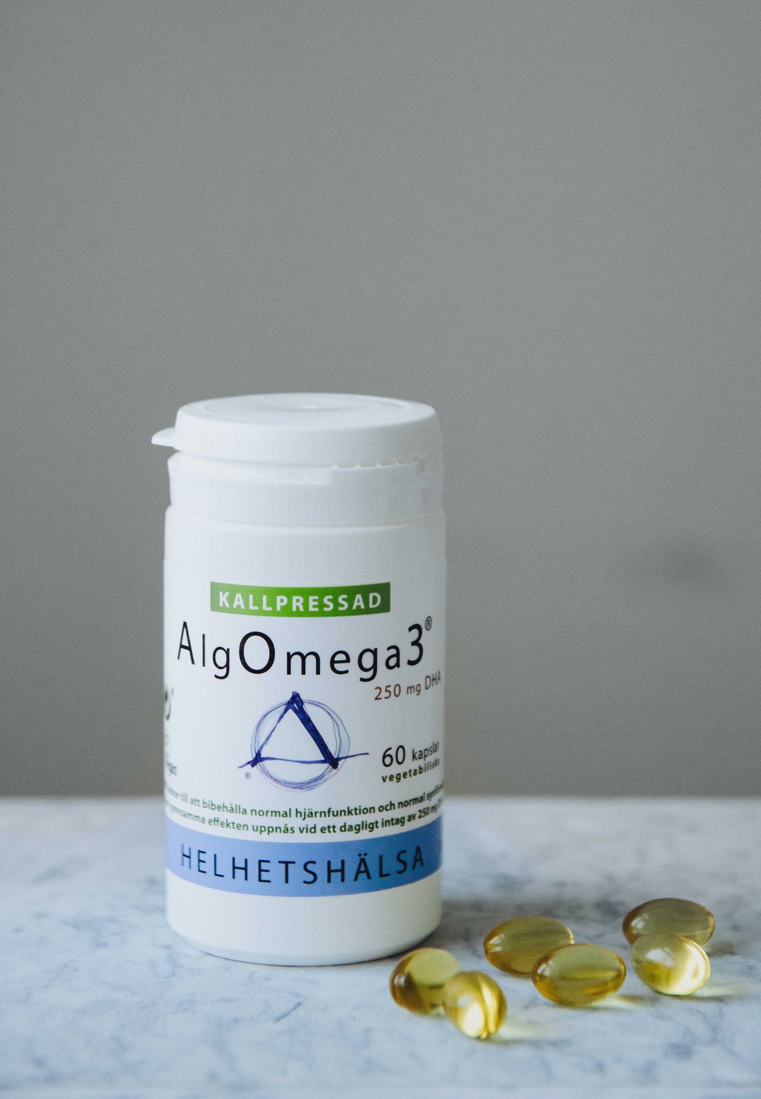 Helhetshälsa AlgOmega3 Kallpressad 60 kapslar