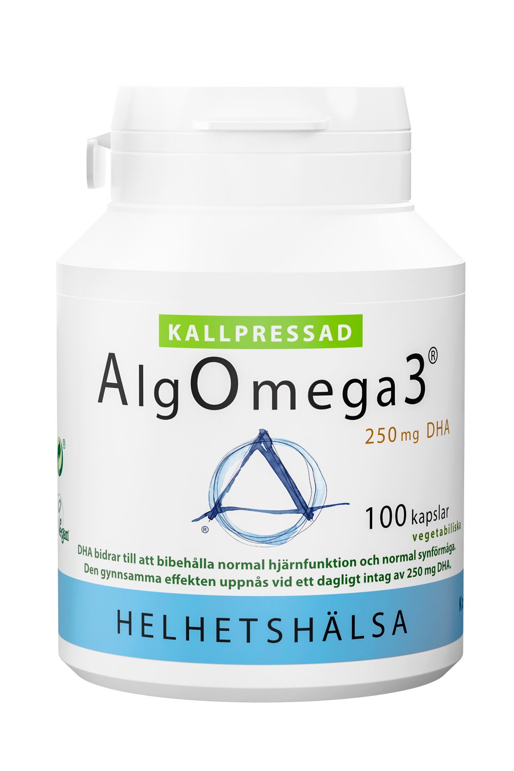 Helhetshälsa AlgOmega3® Kallpressad 100 kapslar
