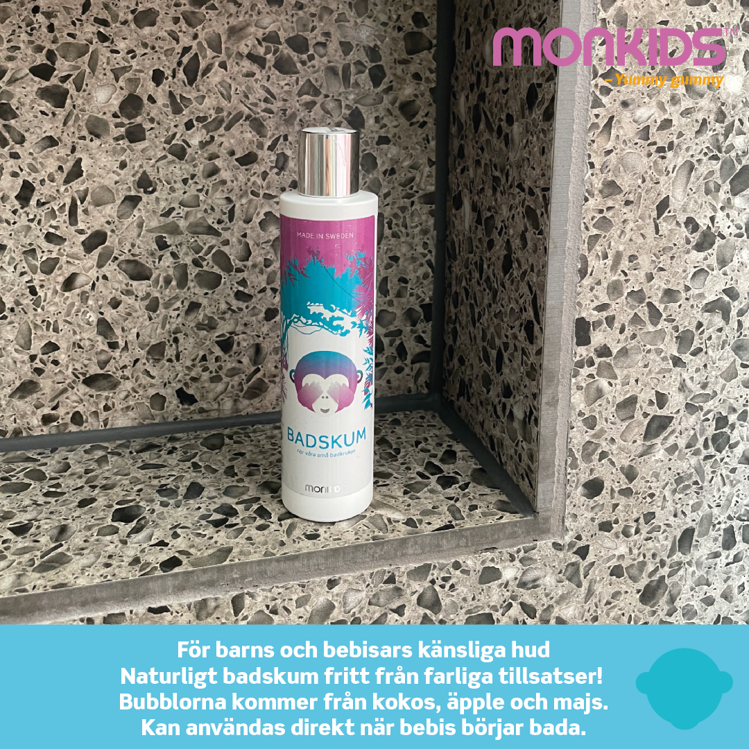 Monkids Naturliga Badskum Barn 200 ml