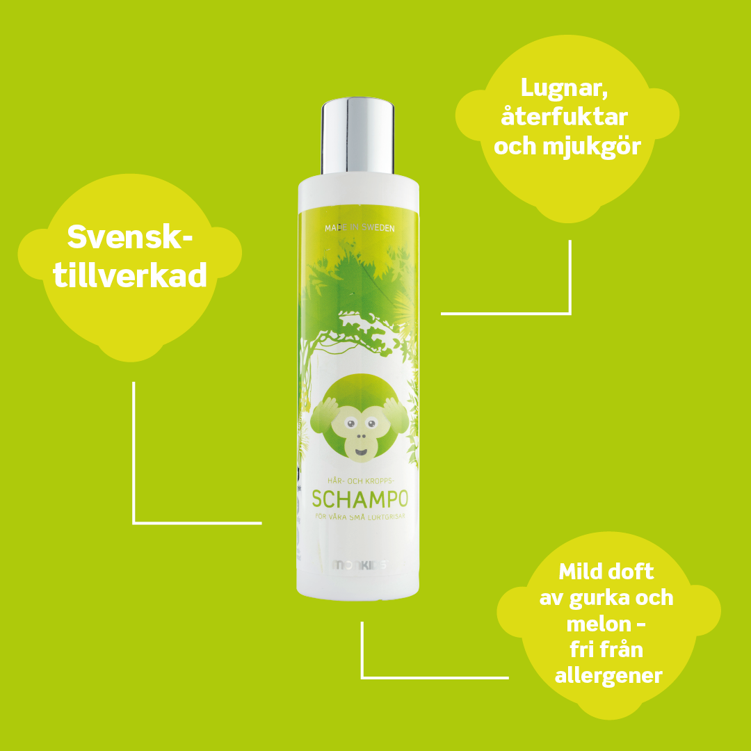 Monkids Naturliga Schampo & Tvål Barn 200 ml