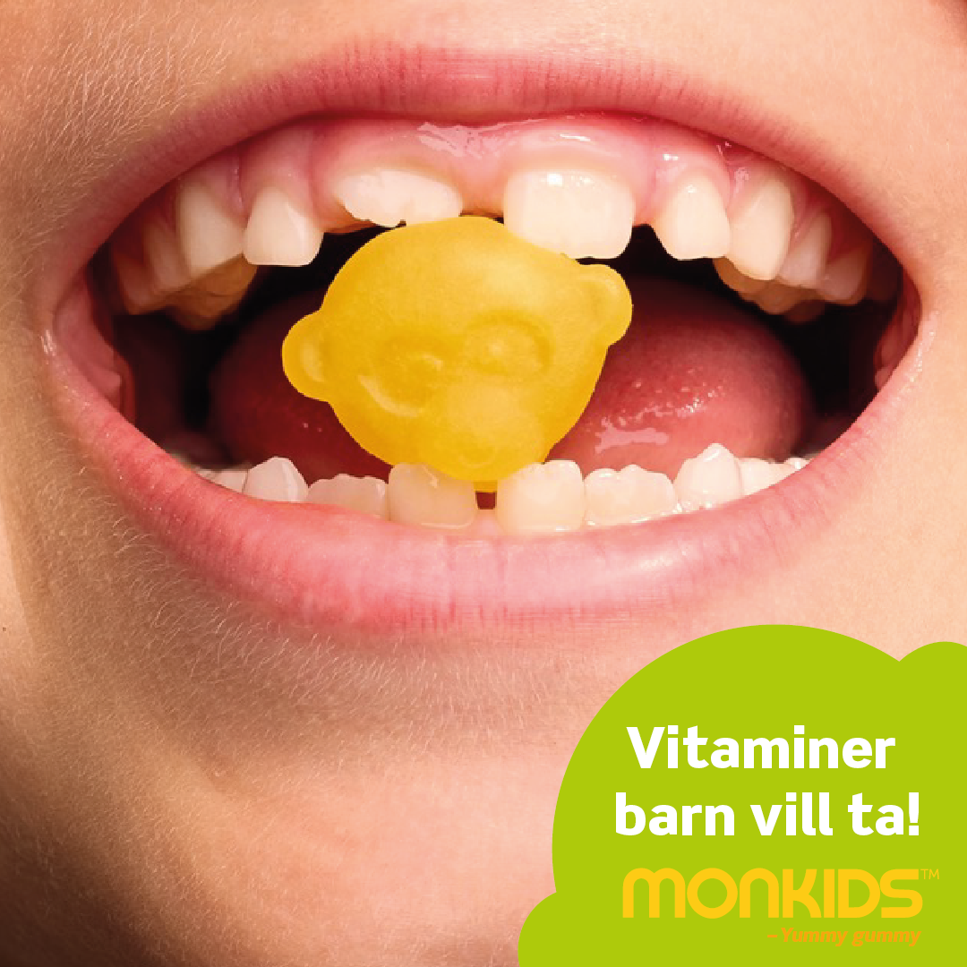Monkids Multivitamin Barn Apelsin 60 tuggtabletter
