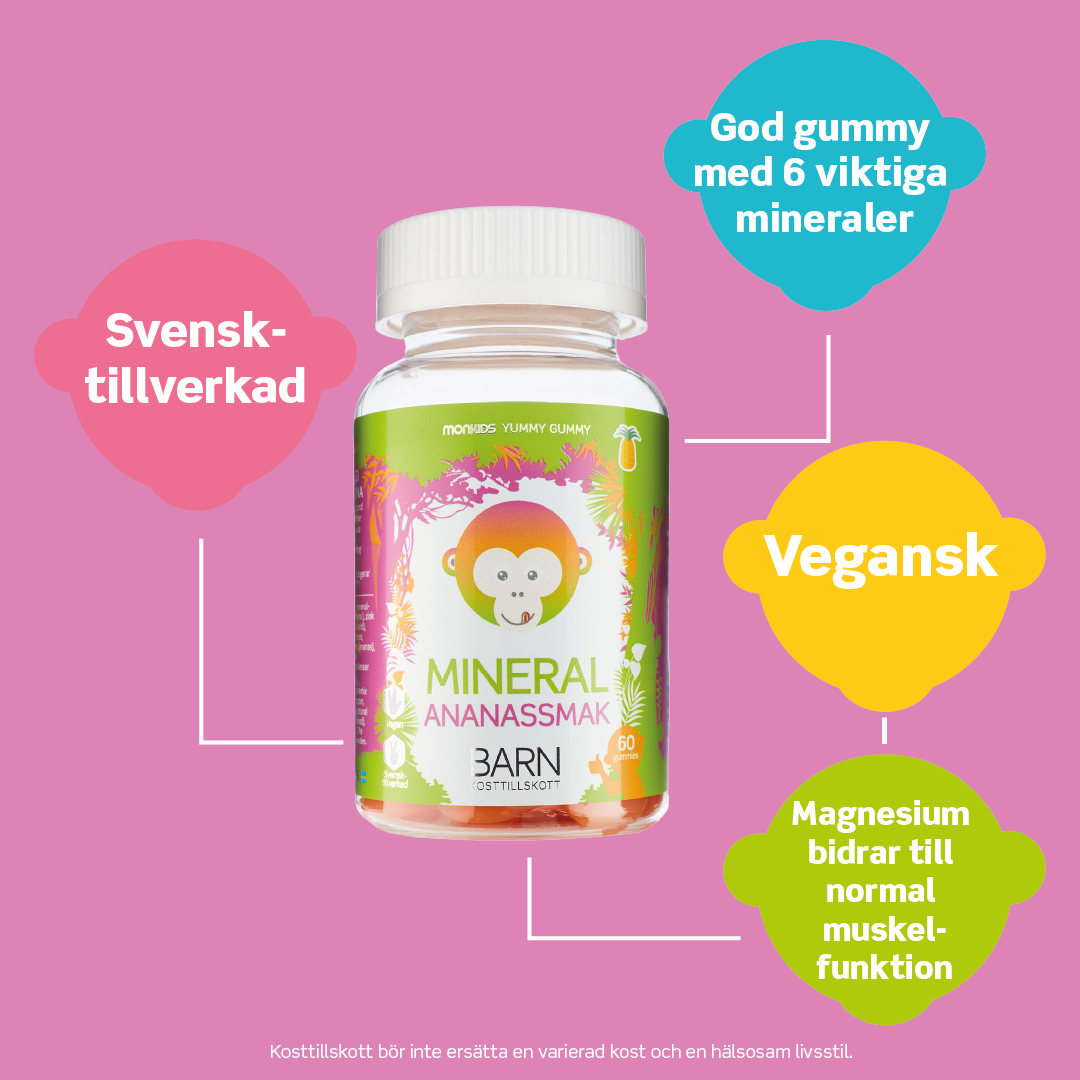 Monkids Mineral Barn Ananas 60 gummies