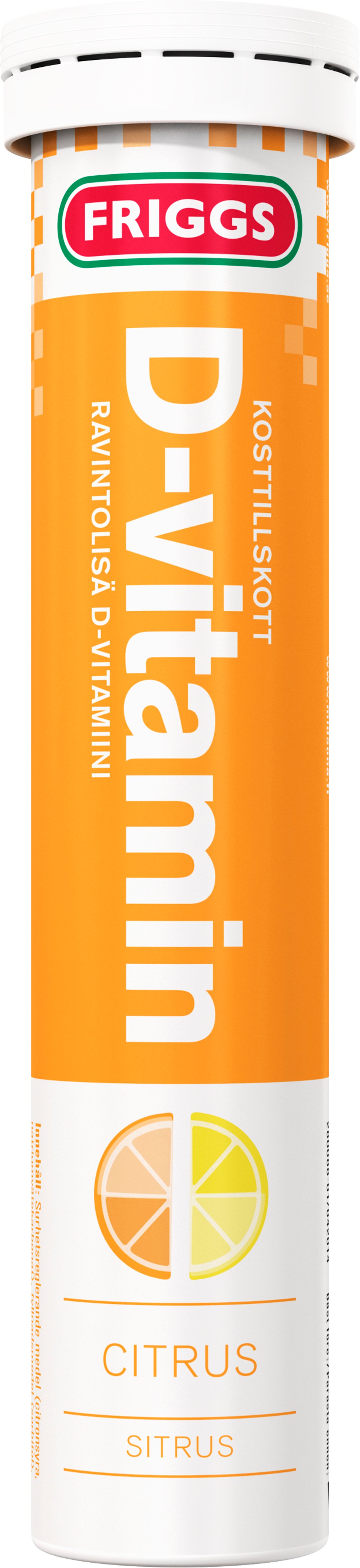 Friggs D-vitaminbrus Citrus 80 g