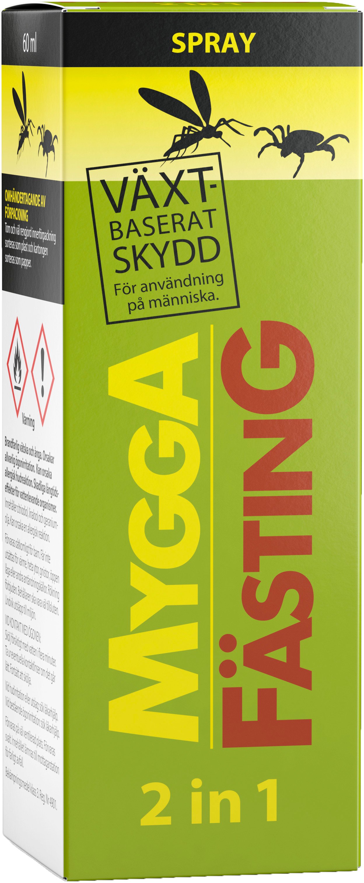 MyggA Fästing 2in1 Insektsspray 60 ml
