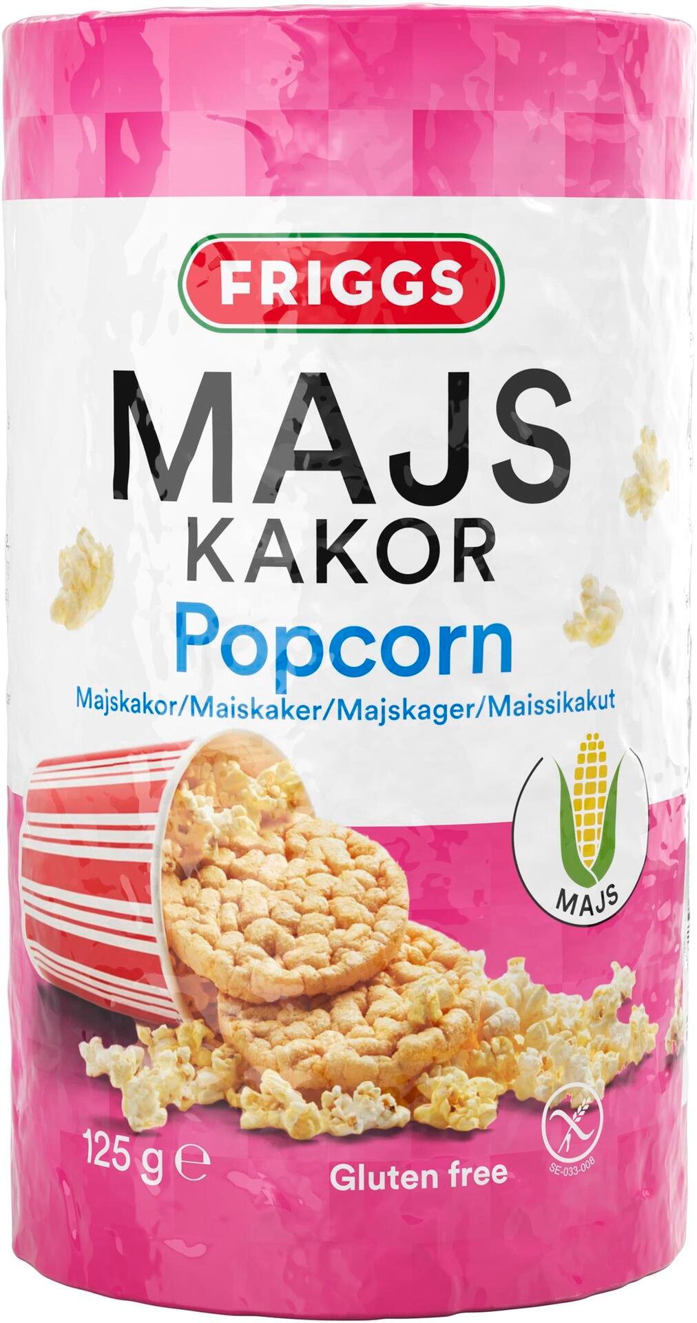 Friggs Majskakor Popcorn 125g