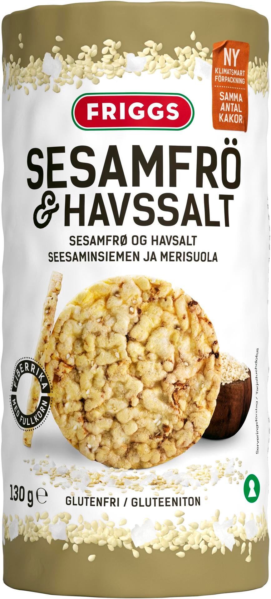Friggs Majskakor Sesamfrö & Havssalt 130 g