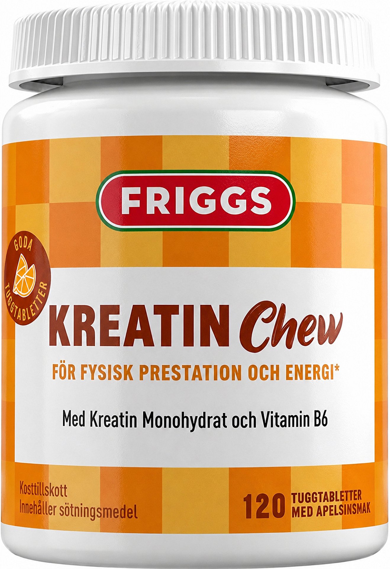 Friggs Creatine Chew 120 pcs Orange