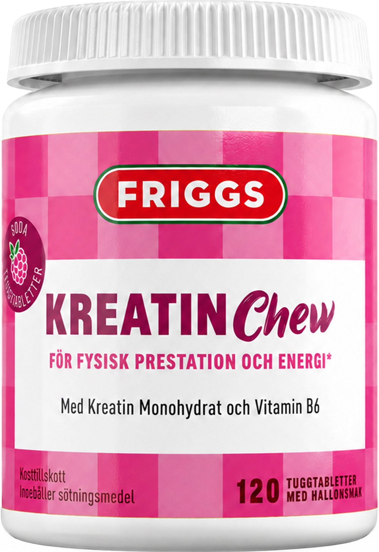 Friggs Creatine Chew 120 pcs Raspberry