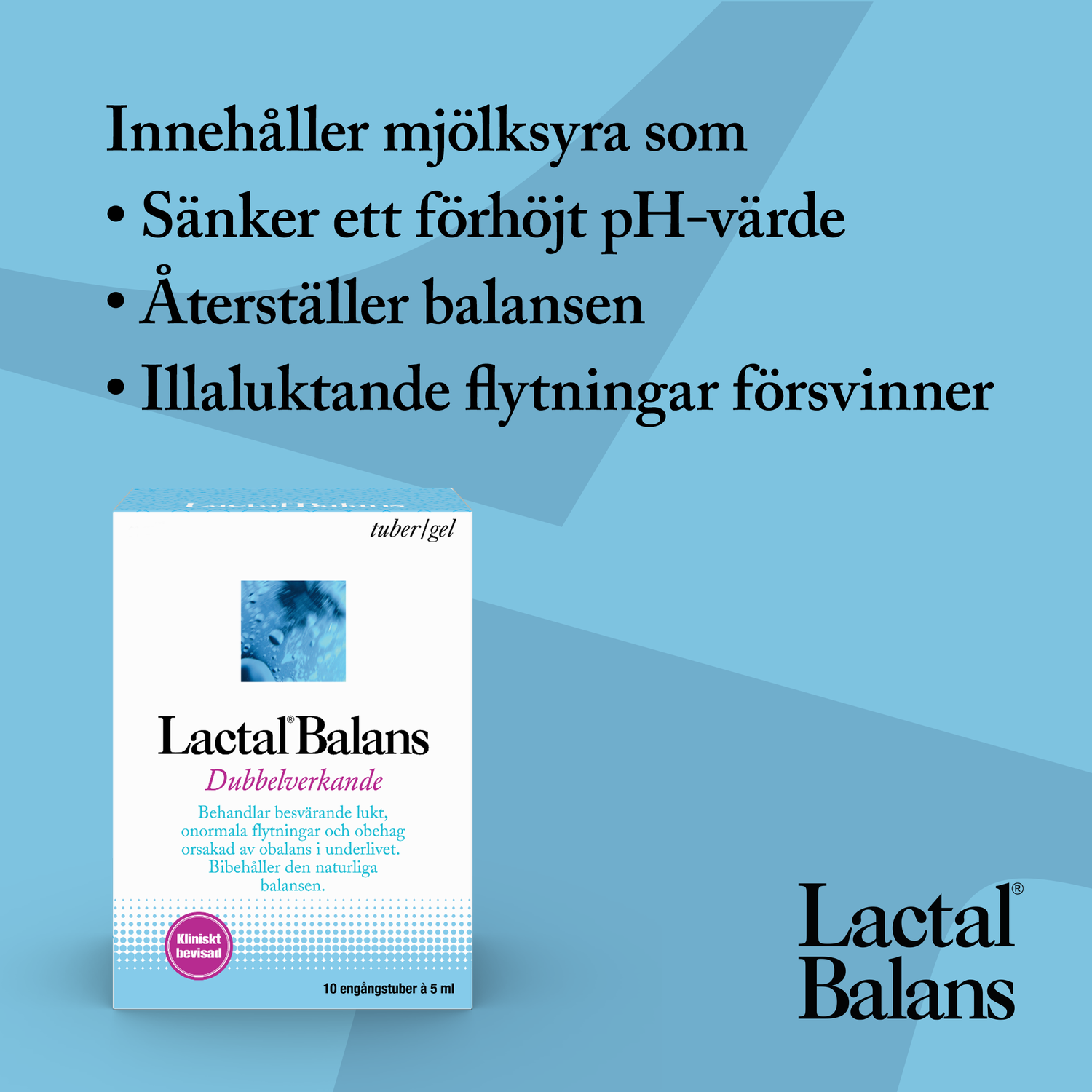 Lactal Balans Gel intimvård 10 st