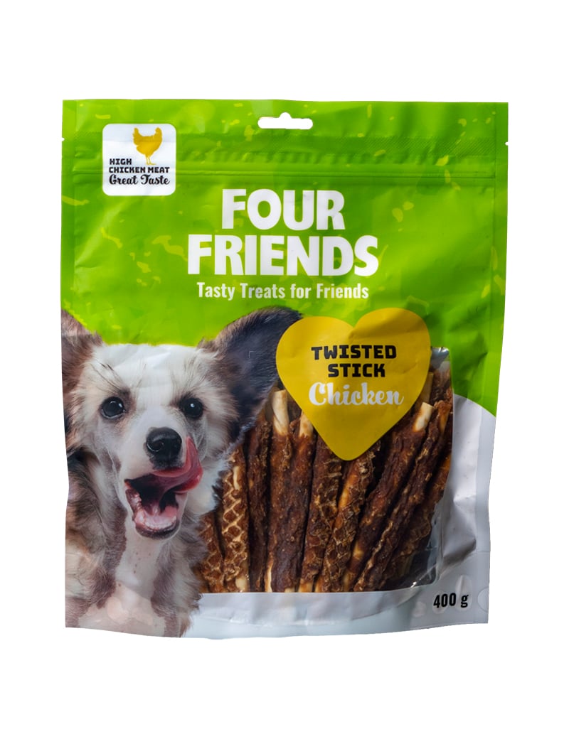FourFriends Twisted Stick Chicken 12,5cm 40 st