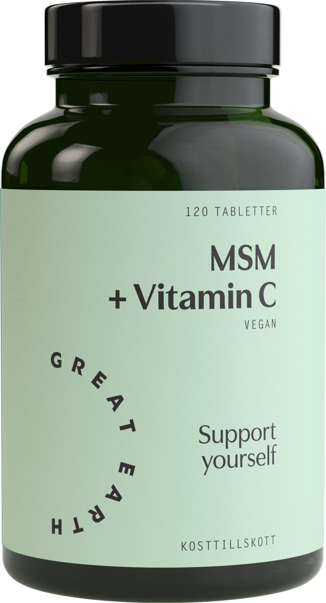 Great Earth MSM 1000mg + Vitamin C 120 tabletter