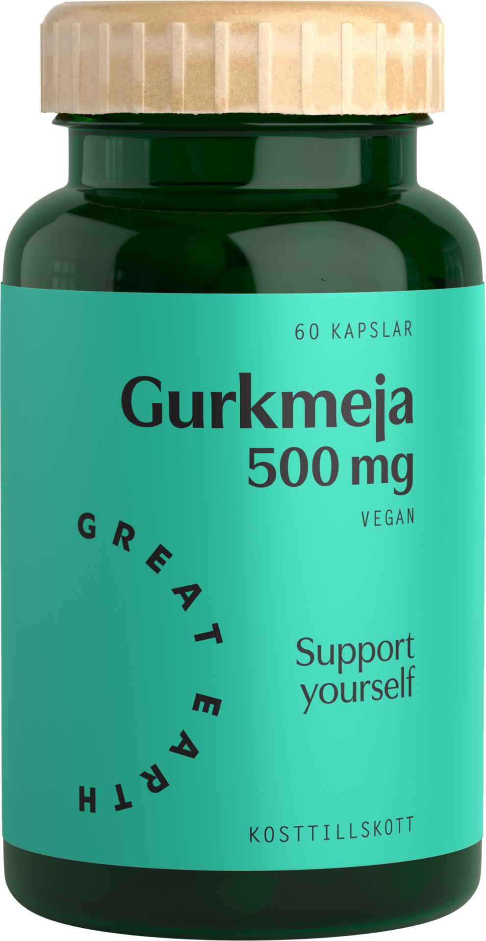 Great Earth Gurkmeja 500mg 60 kapslar