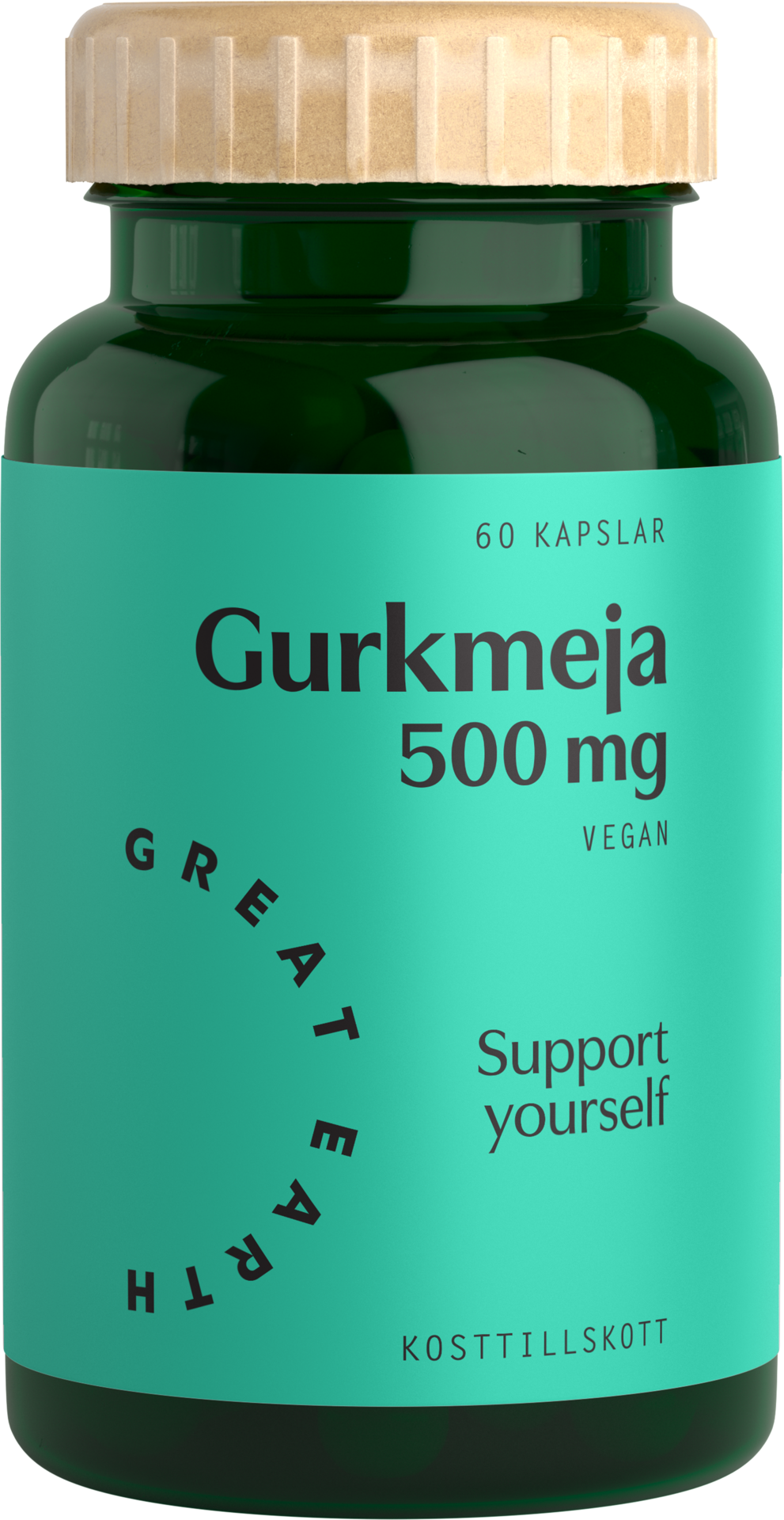 Great Earth Gurkmeja 500mg 60 kapslar