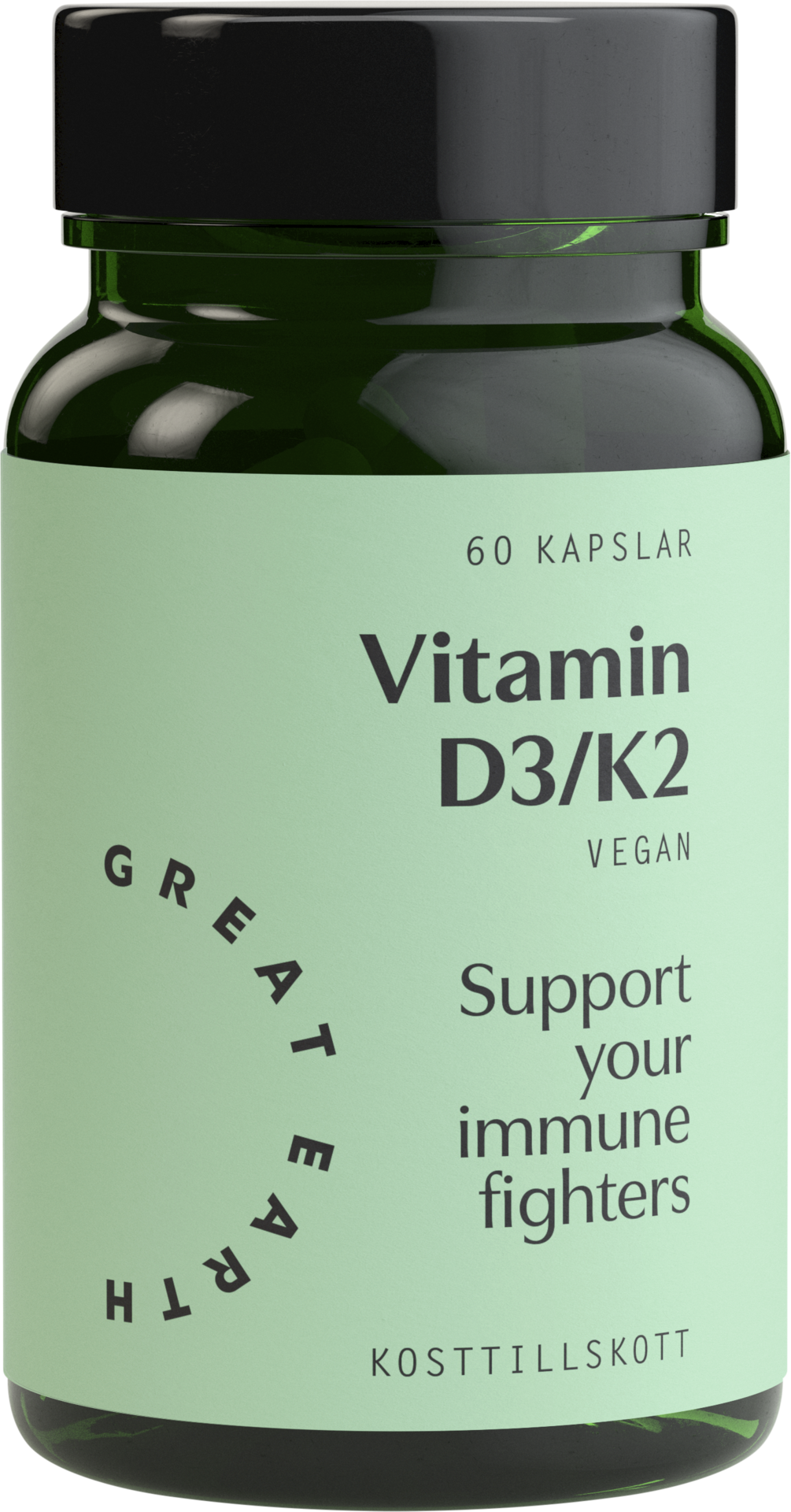 Great Earth Vitamin D3/K2 60 kapslar