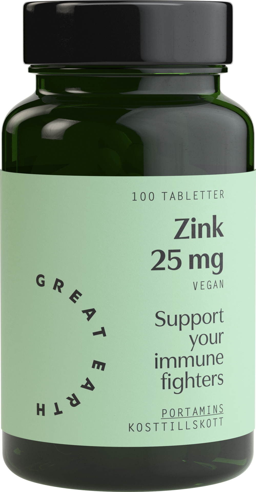 Great Earth Zink 25mg 100 tabletter