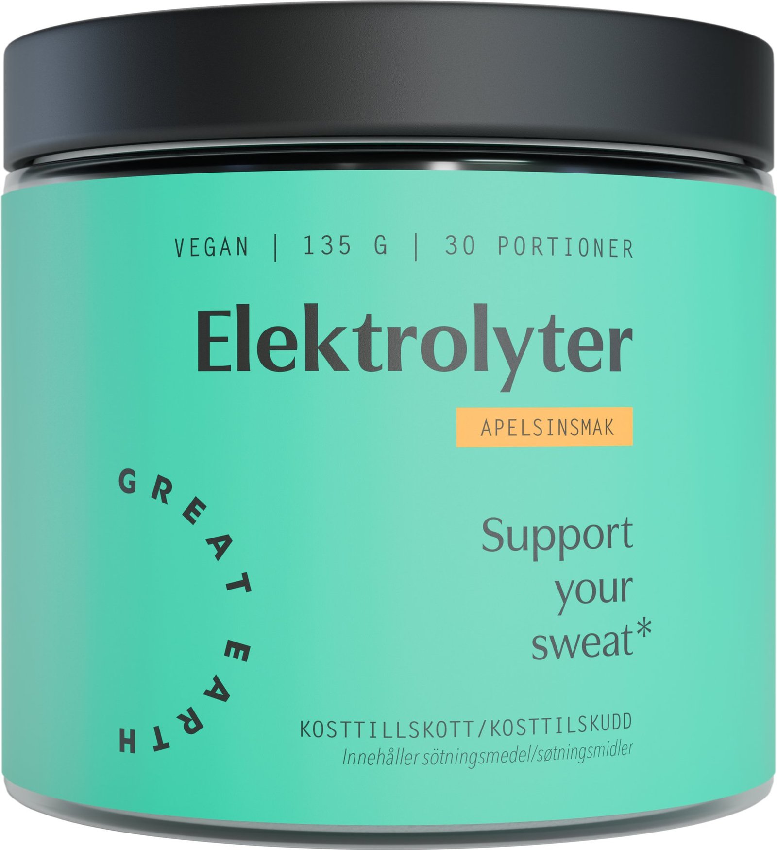 Great Earth Elektrolyter Apelsin 135 g