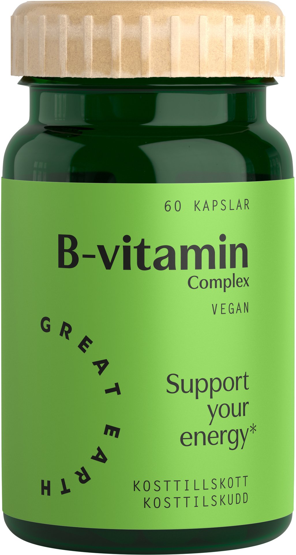 Great Earth B-vitamin Complex 60 kapslar