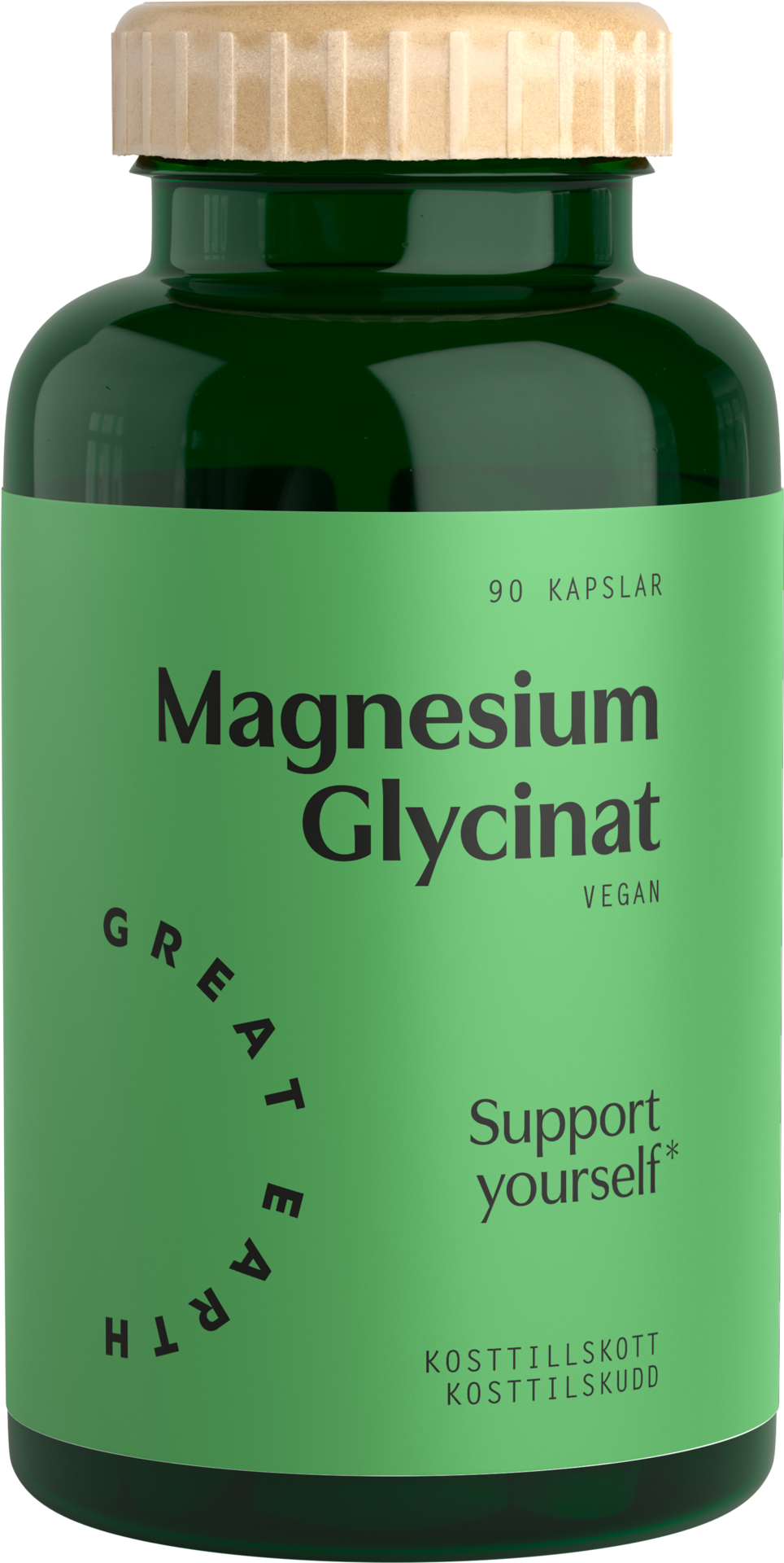 Great Earth Magnesiumglycinat 90 kapslar