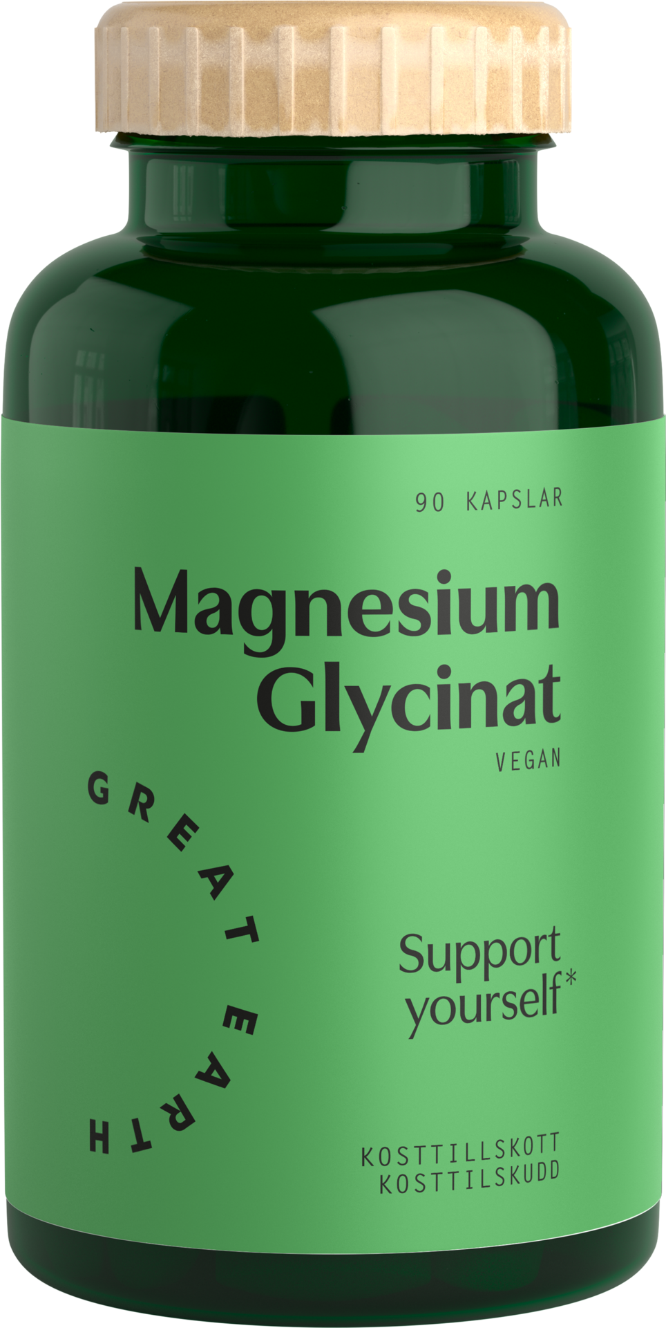 Great Earth Magnesiumglycinat 90 kapslar