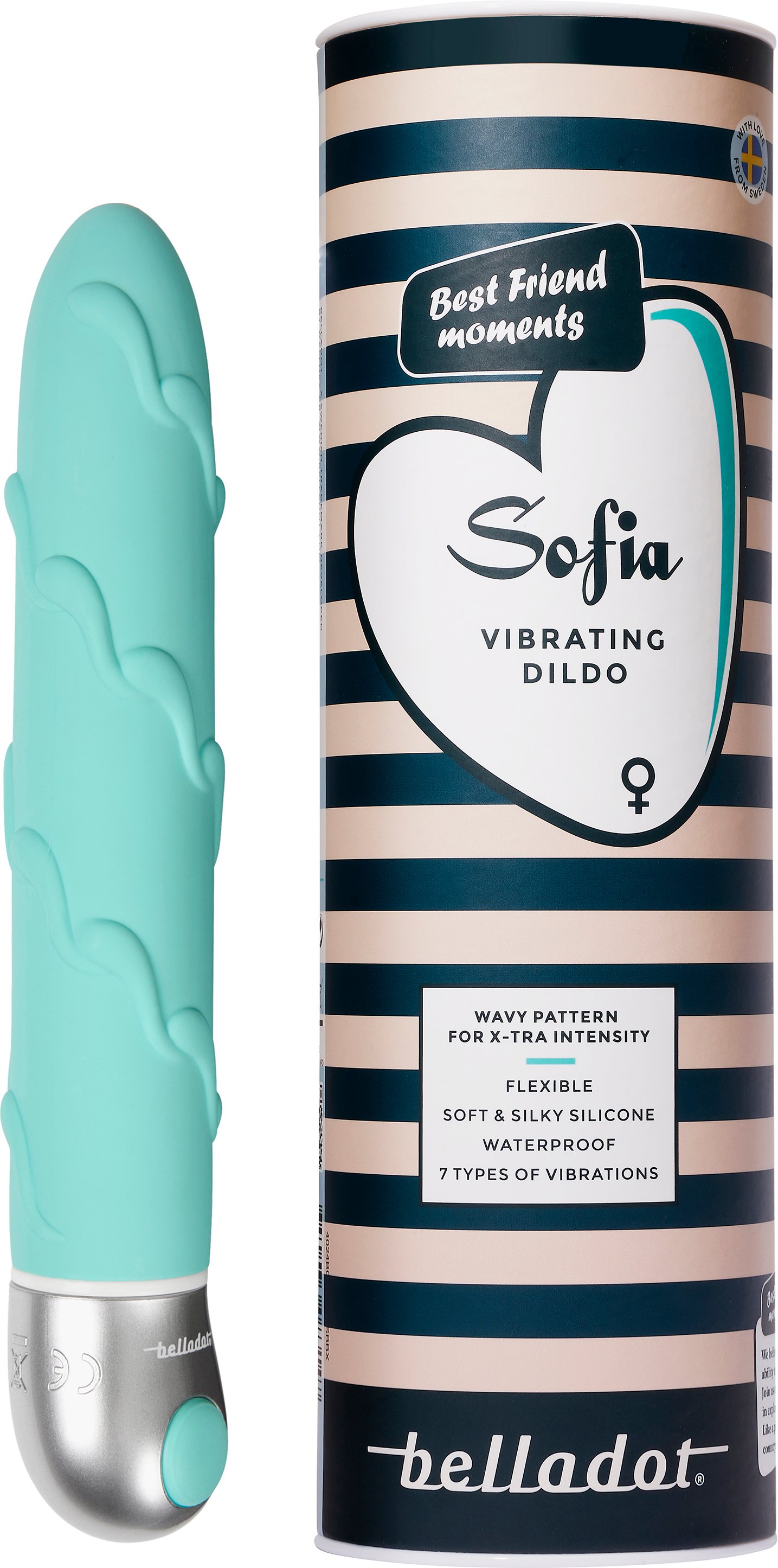 Belladot Sofia Vibrating Dildo Grön