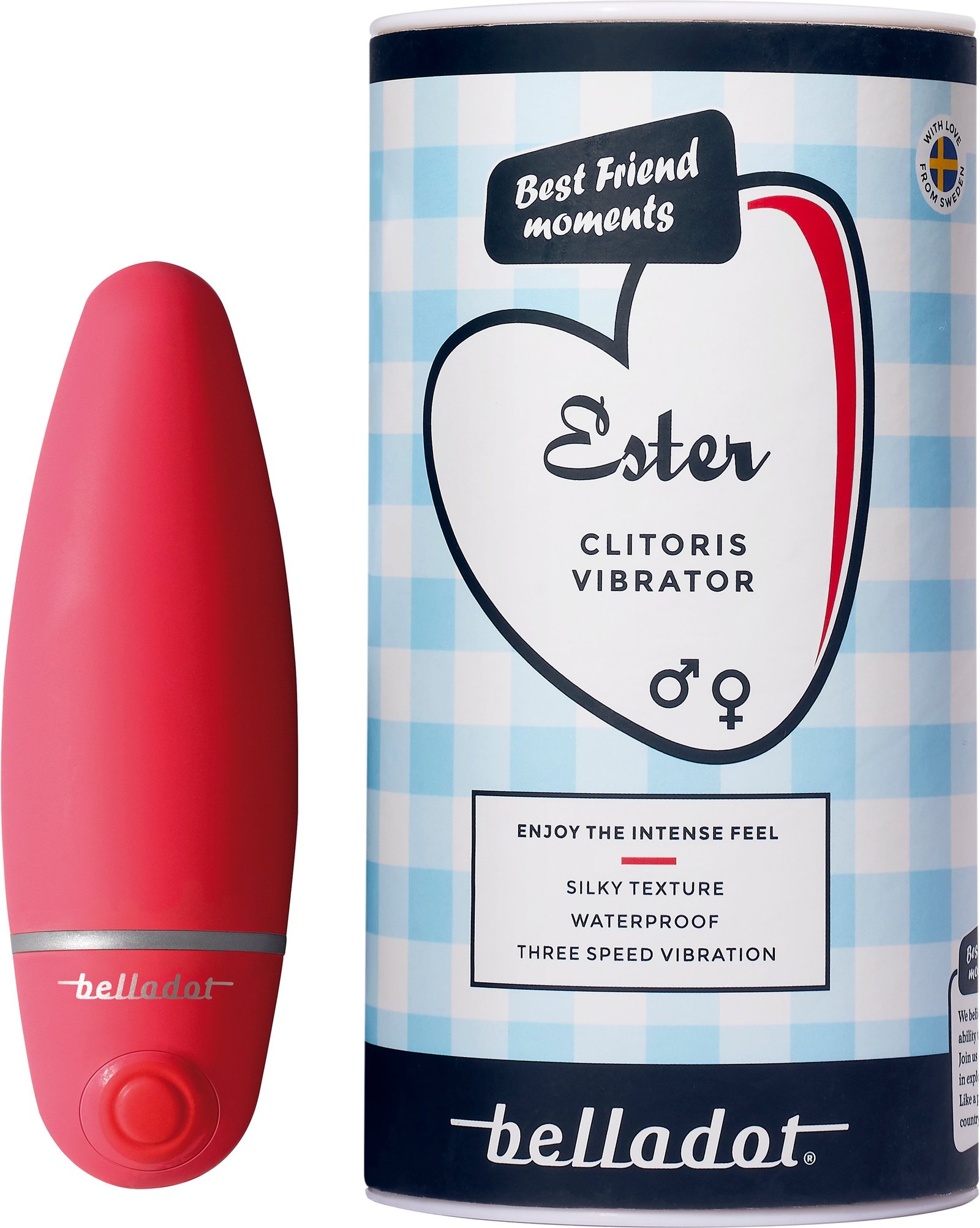 Belladot Ester Klitorisvibrator Röd