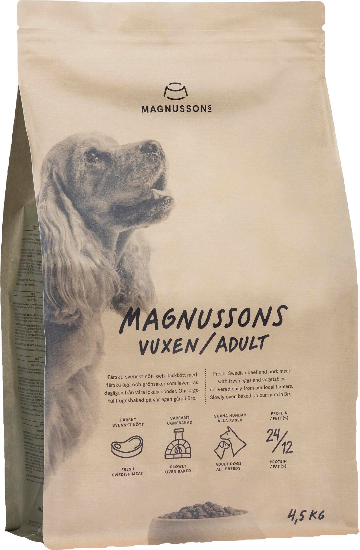 Magnusson Torrfoder Vuxen Meat & Biscuit 4,5 kg