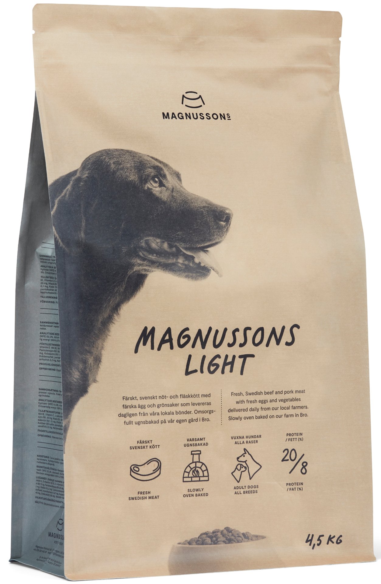 Magnusson Torrfoder Light Meat & Biscuit 4,5 kg