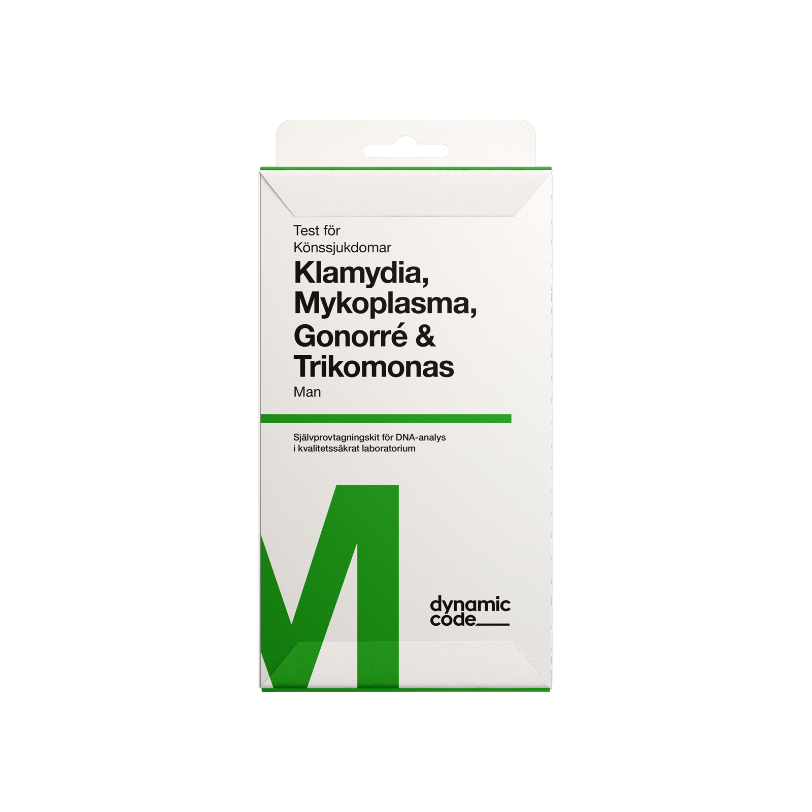 Dynamic Code Test Med Självprovtagning - Fyra Könssjukdomar - Man