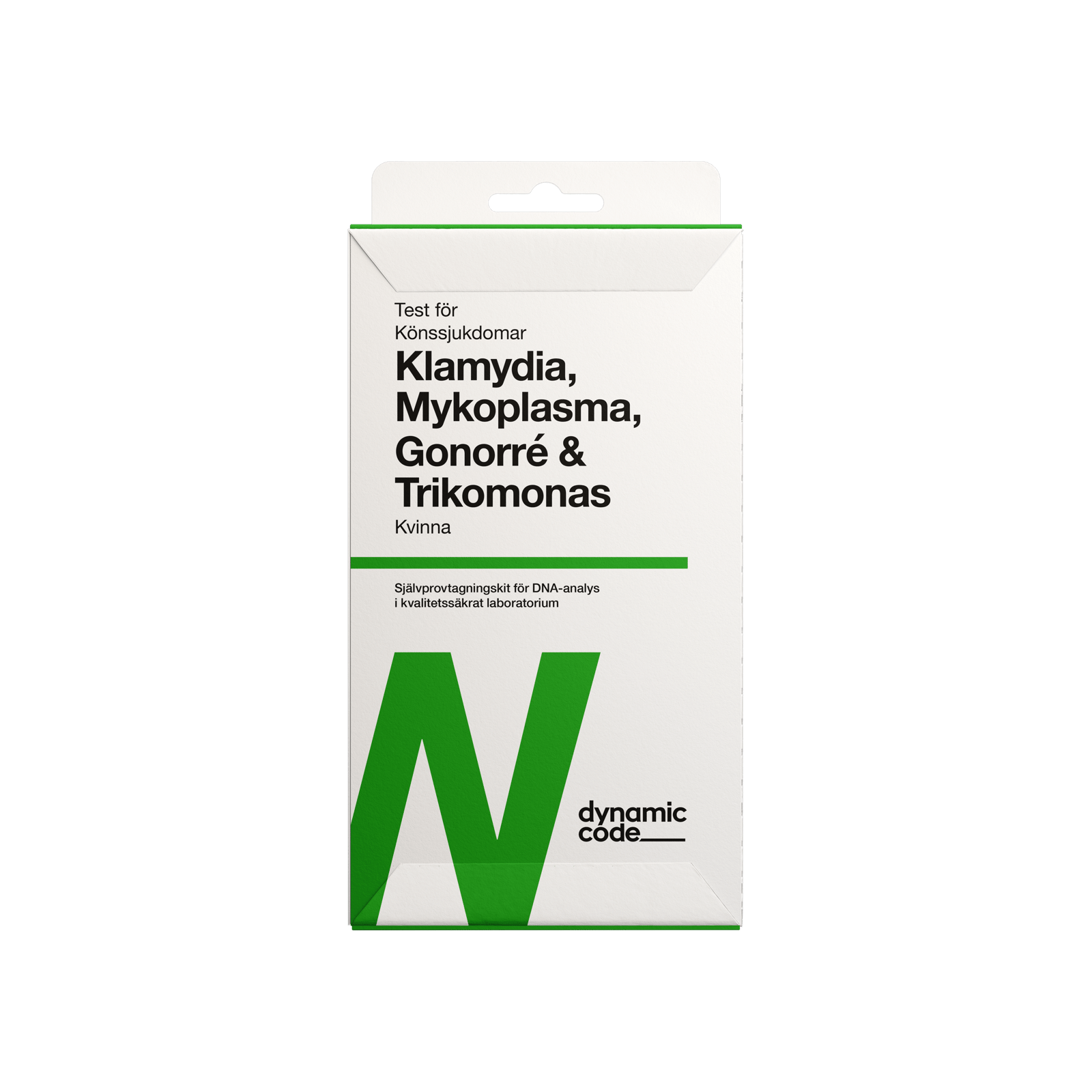 Dynamic Code Test Med Självprovtagning för fyra Könssjukdomar- Kvinna