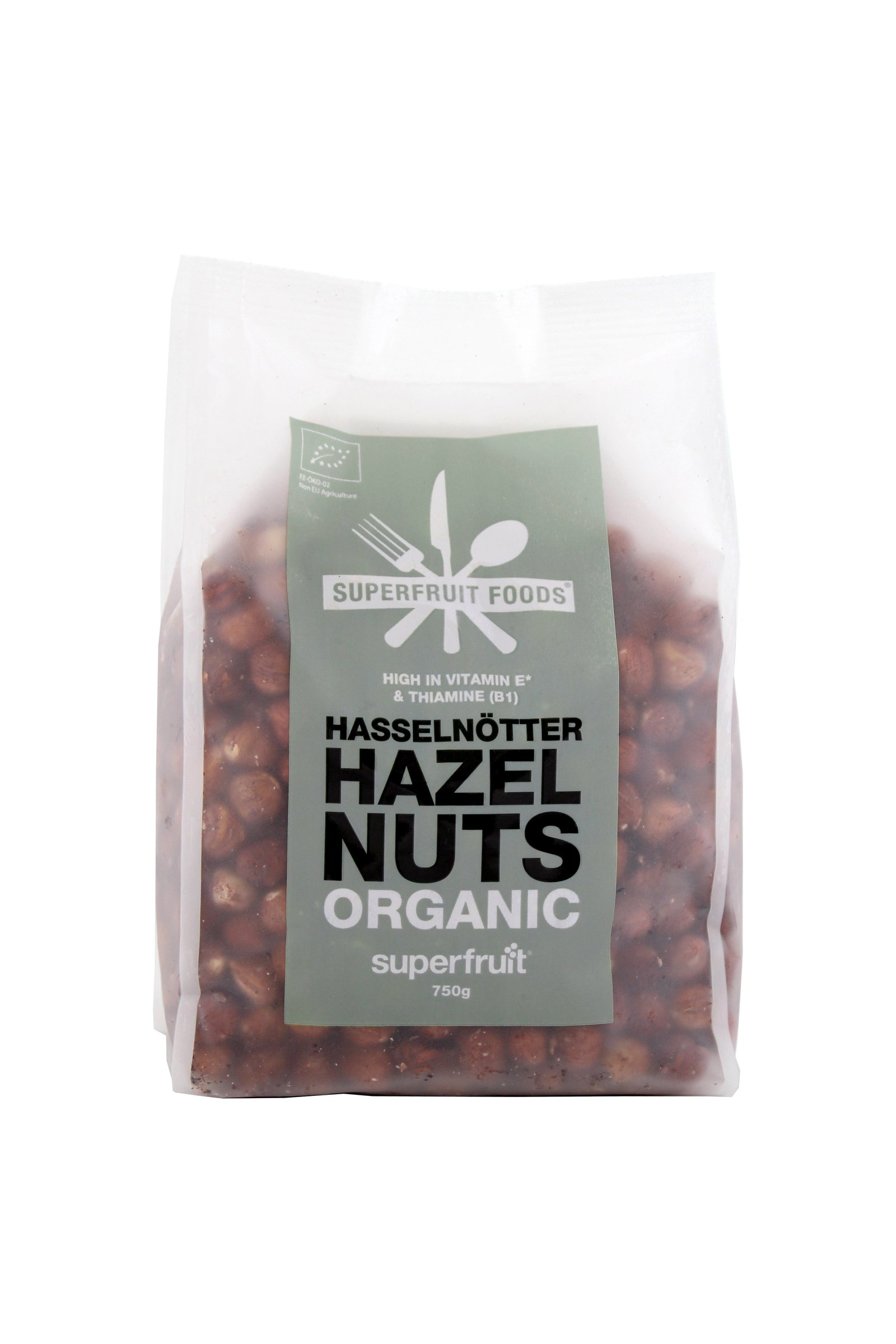 Superfruit Foods Hasselnötter Naturella EKO 750g
