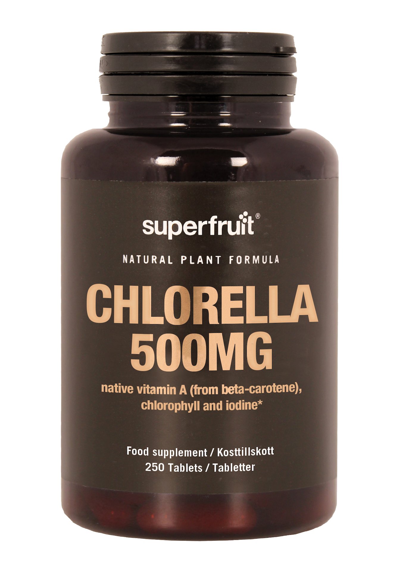 Superfruit Chlorella 500 mg 250 tabletter