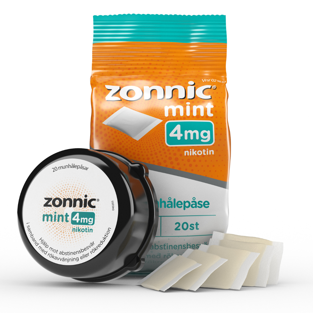 Zonnic Mint 4 mg Munhålepåse 20 st