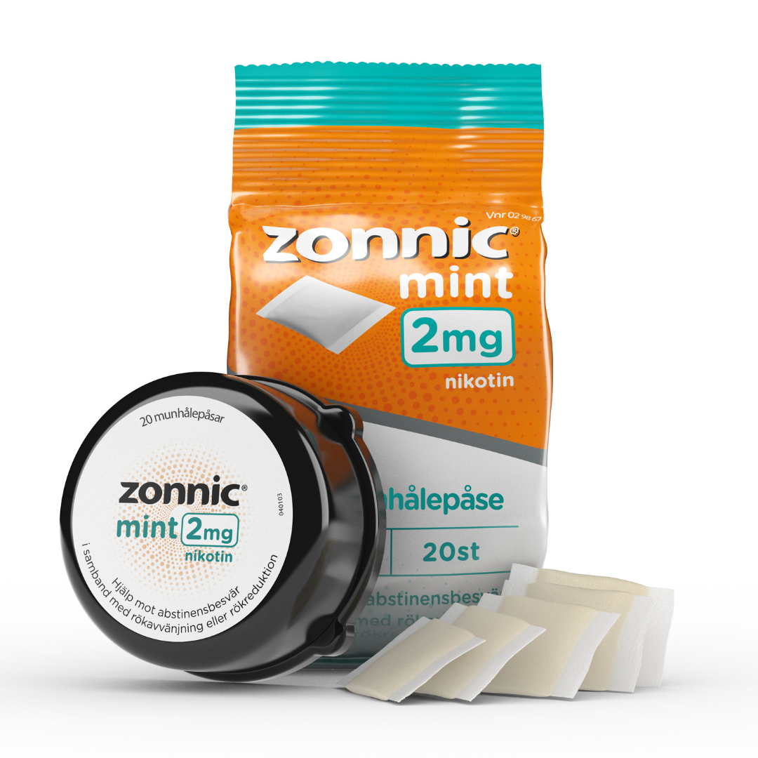 Zonnic Mint 2 mg Munhålepåse 20 st