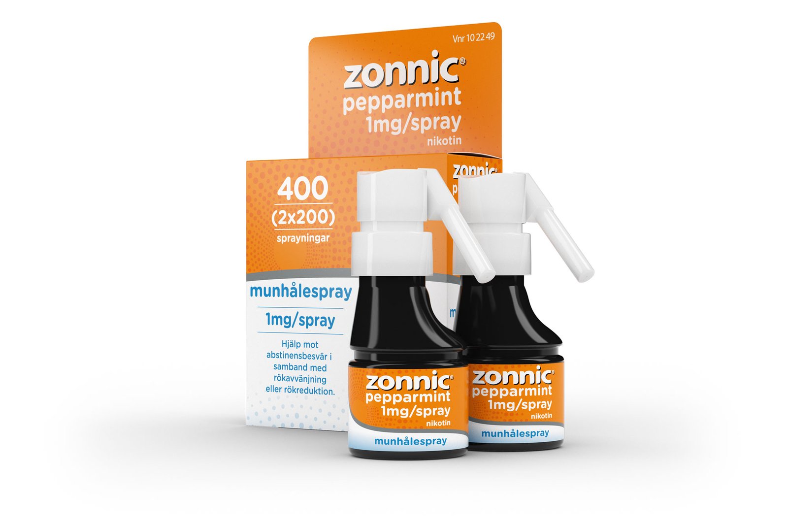 Zonnic Pepparmint Munhålespray 1 mg/spray 2 x 200 doser