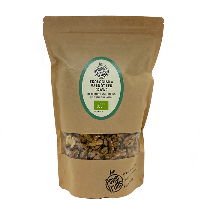 Powerfruits Valnötter Eko Raw 500 g