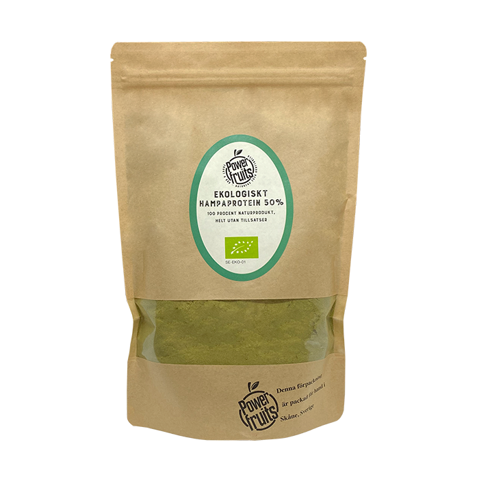 Powerfruits Hampaprotein 50 % Eko 500 g