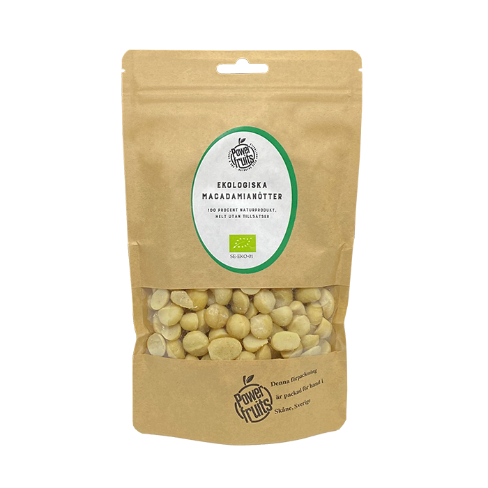 Powerfruits Macadamianötter Naturella Eko 250 g