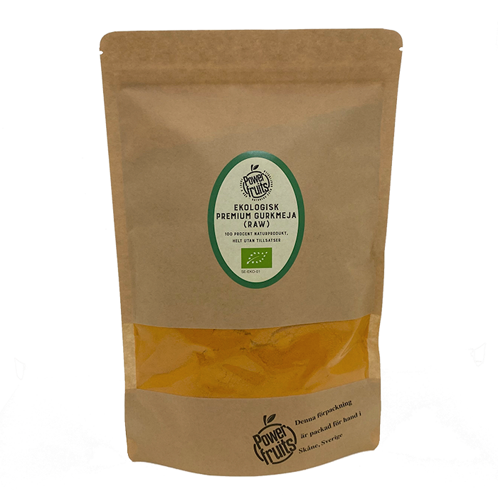 Powerfruits Gurkmeja Premium Eko Raw 1 kg