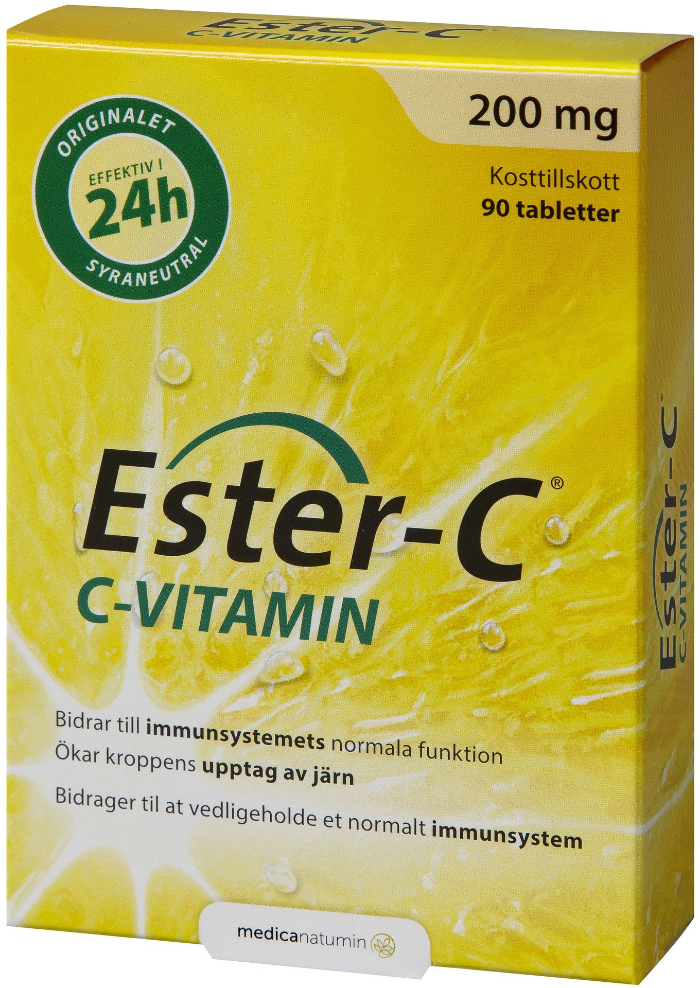 Ester-C 200 mg 90 tabletter
