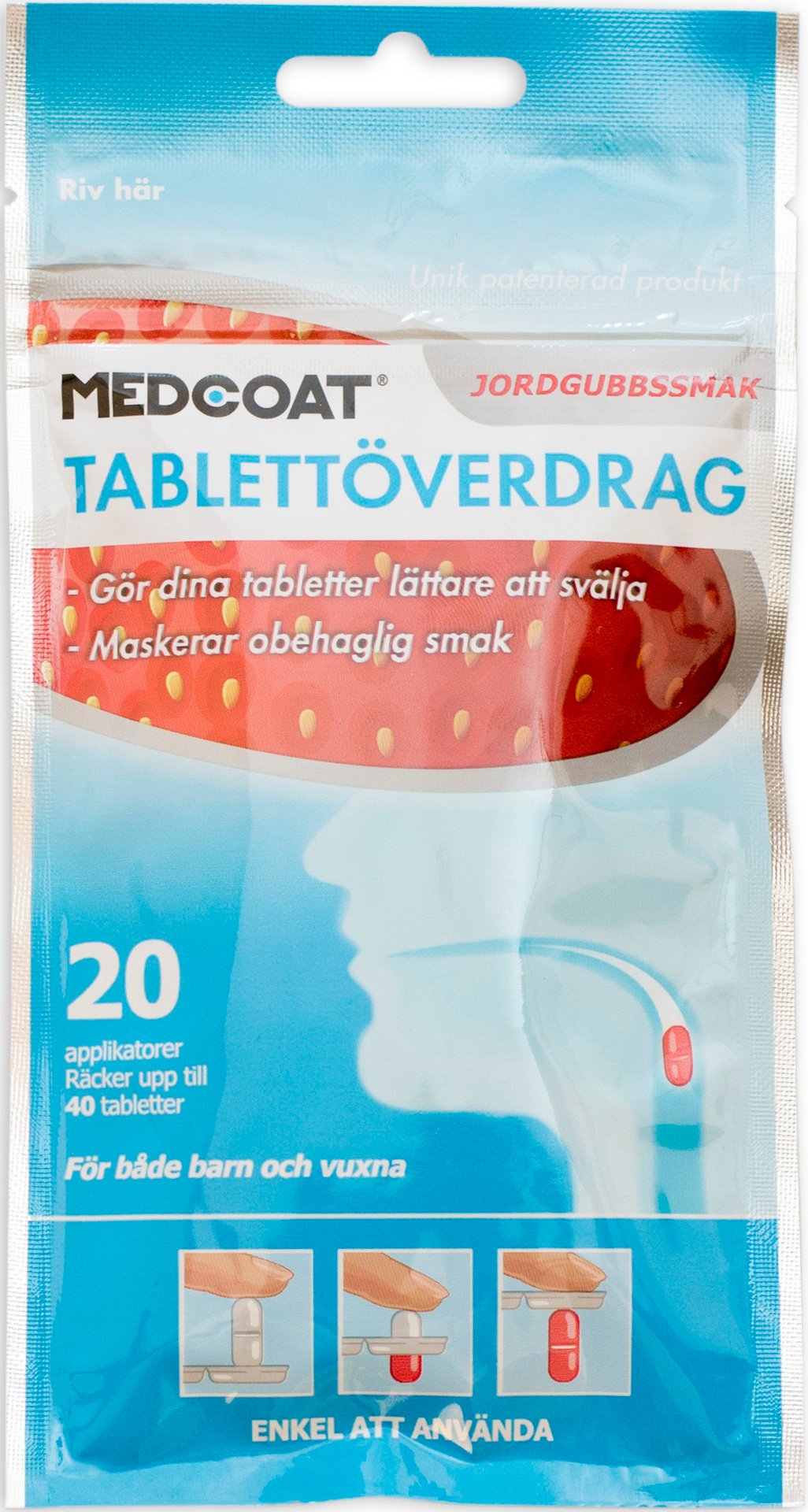 Medcoat Jordgubb 20 st