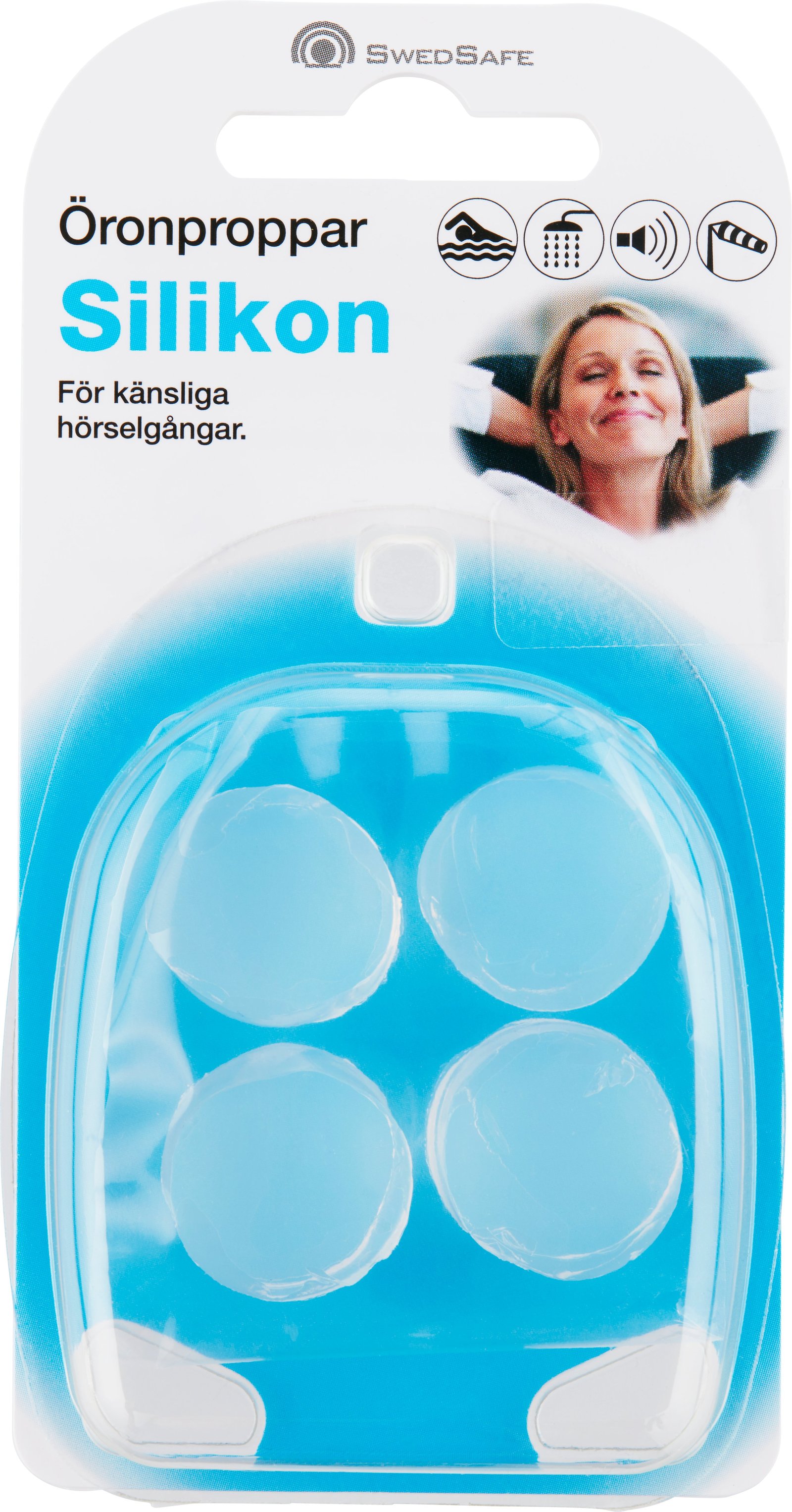 SwedSafe Silikonpropp 4 st